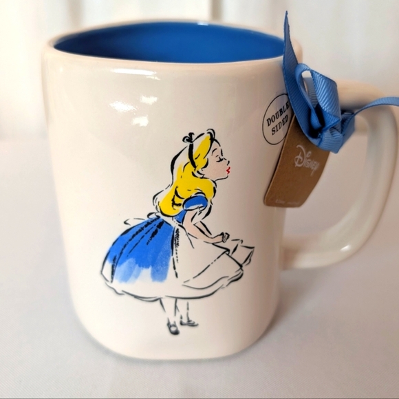 Rae Dunn Alice In Wonderland Disney Double Sided Mug by Magenta NWT - Picture 1 of 4